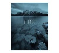 Komar Tableau mural | Word Lake Silence Steel | Poster Image Salon Chambre Décoration Art Print | Sans cadre | P085A-40x50 | Dimensions : 40 x 50 cm (largeur x hauteur)