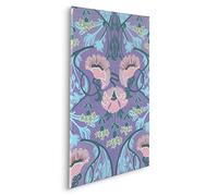 Komar Tableau sur châssis en bois véritable - Mandala Mauve - Dimensions : 60 x 90 cm - Impression murale, décoration murale, design, salon, chambre à coucher