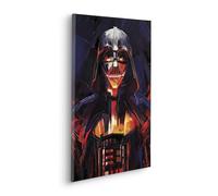 Komar Tableau sur châssis - Star Wars Dark Vador Flaming - Dimensions : 40 x 60 cm - Chambre d'enfant, décoration murale