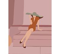 Komar Thousand and and One Nights Tableau mural décoratif pour salon, chambre à coucher 40 x 50 cm