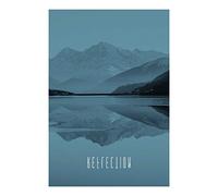 Komar WallStickers-Extra P086A-50 x 70 cm Décoration murale Motif Word Lake Reflection Steel 50 x 70 cm
