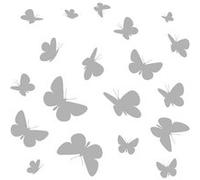 'Komar Window d'autocollants"Papillons, 1 pièce, gris, 16004 Gris G