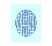 Komar WTD P037E-40 x 50 cm Décoration Murale sans Cadre Motif Shelly Bleu 40 x 50 cm