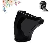 Komax Masque facial anti-poussière, anti-buée, utilisation multi-scénario pour le meulage, la coupe, la protection complète du visage (noir 2, adulte)