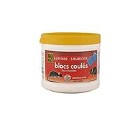 K-OMAX Raticide souricide Bloc 240 g – 12 doses prêt à l'emploi, spécial lieux humides