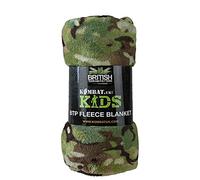 Kombat Kids Army Combat BTP Couverture en polaire douce pour chambre à coucher 150 x 100 cm