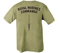 Kombat UK pour Homme Royal Marines Commando T-Shirt M Vert Olive