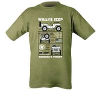 Kombat UK pour Homme Willys Jeep T-Shirt L Vert Olive
