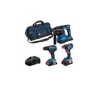 Kombi-set Gsr 18v-55 Gdx 18v-200 Gbh 18v-22 (blau, 3x Akku Procore18v