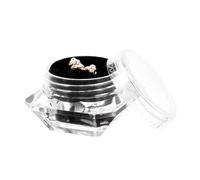 KOMBIUDA 1 Boîte Boîte Bijoux Dentaires Forme de Cœur Dorés pour Décoration des Dents Kit Rhinestones pour Élégant et Accessoires Art Créatif