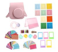 KOMBIUDA 1 Ensemble Caméra PU pour Instant Mini avec Accessoires de Filtre et Photo pour Protection et Personnalisation
