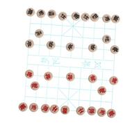 KOMBIUDA 1 Ensemble Échecs Chinois pour Maison de Poupées Pièces Plastique Réalistes Décoration et Accessoires pour Scènes Miniatures Jeu Échecs Traditionnel Xiangqi