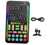 KOMBIUDA 1 Ensemble Mini-Carte Son Appareil Petit Changeur De Voix pour Adultes Micro De Jeu Voix Portative Portable Micro Changeur De Voix Drôle Plastique