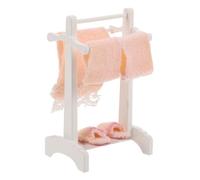 KOMBIUDA 1 Ensemble Scale Dollhouse Bathroom Accessories for Creative Play and Decoration Space Saving Design Material Enhances Imagination