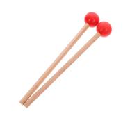 KOMBIUDA 1 Paire Baguettes de Percussion Bois Tête Caoutchouc Maillets pour Marimba Xylophone et Instruments de Percussion