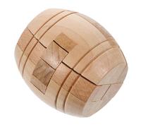 KOMBIUDA 1 Pièce Bois Puzzle de Jeu Éducatif de Déverrouillage Ming pour Garçon Fille et Adultes Stimulez Intelligence et Résolvez des Énigmes