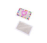 KOMBIUDA 1 Set Mushroom Nail Toys Peg Board Puzzle De Ongle Kid 3D Creative Puzz Game Puzzle Mushroom Nail Jigsaw Multi-Fonctional Toy Couleur Aléatoire