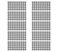 KOMBIUDA 10 Feuilles De Marqueurs De Référence pour L Identification par Numérisation 3D Marqueurs pour Scanner 3D Points De Numérisation Autocollants Réfléchissants