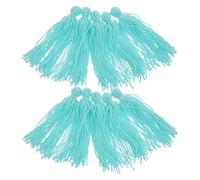 KOMBIUDA 10 Pcs Abri Flottant Ponte de Poissons D'aquarium, Herbe Artificielle Bleue Ciel, Accessoires pour Aquarium, Litière de Ponte Compatible Betta et Crevettes, Adapté à