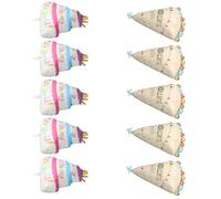 KOMBIUDA 10 Pièces Ballons Aluminium pour Anniversaire Formes Gâteau et Chapeau Grandes Décorations Gonflables pour Fêtes et Shower