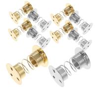 KOMBIUDA 10 pièces Base à Ressort pour Poupée Support Flexible Argent et Or Base Oscillante pour Jouets Accessoire Poupon Multifonction pour Secouer la Tête Compatible avec Divers Jouets