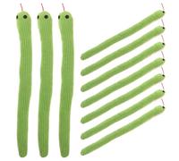 KOMBIUDA 10 Pièces Jouet Serpent Réeliste pour Chat Lot de Petits Jouets Couineurs Accessoire Animal à Mâcher pour Chatons