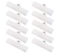 KOMBIUDA 10 Pièces Lot de 10 Articulations Pliables en Plastique Blanc pour Support de Bassin, Connecteurs Universels à Charnière pour Cadre de Bassin Pliable, Pièces Détachées Renforcées