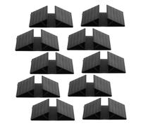 KOMBIUDA 10 Pièces Pet Gate Support Feet Triangle Reinforcement Base Dog Fence Stabilizer for Secure Outdoor Panel