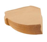 KOMBIUDA 100 pièces Filtres Café Non Papier Naturel Compatibles Machines à Café Haute Filtration pour Infusion sans Goût Filtre Pratique pour