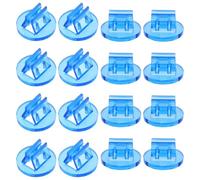 KOMBIUDA 100 Pièces Lot de 100 Porte-Cartes de Visite Ronds en Plastique Bleu Marine 2 Cm - Supports Robustes pour Pièces de Jeu de Société, Organisateurs Multifonctions pour Bureau et