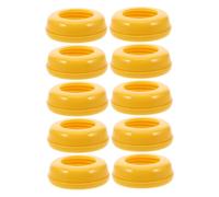 KOMBIUDA 10pièces Collier Pour Biberon à Visser Collier De Remplacement Réutilisable Anneau Central De Deuxième Génération Pour Bouchon De Biberon