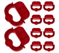 KOMBIUDA 12 pièces Anneaux Espacement Planche Terrasse Pouce Outil Portable Alignement Uniforme Bois Composite