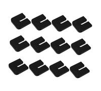 KOMBIUDA 12 Pièces Coussinets Isolation Caoutchouc Anti-vibrations pour Climatiseurs Amortisseurs Vibration Résistants Uv Bruit et Protection Extérieure