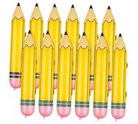KOMBIUDA 12 Pièces Crayons Gonflables Géants PVC Jouets Décoratifs École Réutilisables Accessoires de Classe Couleur Aléatoire