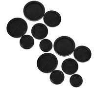 KOMBIUDA 12 Pièces Lot de Œillets Caoutchouc Double Face Flexibles pour Câbles Passe-Fil Rond Protecteur de Fil pour Bureau Meuble et Mur Couvre-Trou Adaptable pour Gestion de Câblage