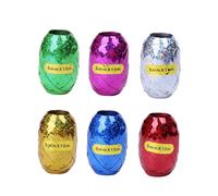 KOMBIUDA 12 pièces Rubans à Holographiques pour Décoration de Fête et Ballons Assortiment Mariage et Loisirs