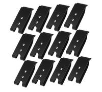 KOMBIUDA 12pièces Lot de Clips De Ceinture Fermoir à Ressort Crochet à Double pour Sac Pochette Maroquinerie Bricolage Noir