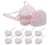 KOMBIUDA 15 Pièces Boîtes Cœur Transparentes à Remplir Emballages Décoratifs pour Bijoux Friandises Décorations Saint-valentin et Fêtes Réutilisables et Élégantes pour Présentation Cadeaux