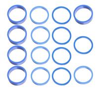 KOMBIUDA 15 Pièces de Bol à entretoise de Potence de entretoises de Casque en Alliage en Aluminium de Guidon de Alliage d'aluminium Bleu