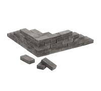 KOMBIUDA 16 en Imitation Brique Bleue Accessoires Micro-Décoration Solide et Lavables pour Jardin Féerique Maquette Miniature et Décoration Intérieure