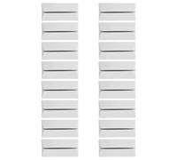 KOMBIUDA 16 Pièces Support Bas de Cloison de Bureau Blanc Réglable Sans Perçage pour Séparateur Écran de Bureau Accessoires de Panneau de Confidentialité pour Poste de Travail