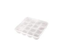KOMBIUDA 16grille Organisateur De Rangement Pour Aliments Avec Compartiments Boîte De Conservation Pour Et Desserts Couvercle Compatible Réfrigérateur Pour Pique- Et Blanc