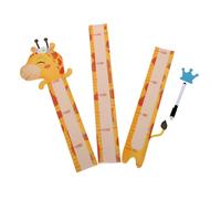 KOMBIUDA 1ensemble Autocollant Murale Mesure De Hauteur Animaux Cartoon Pour Garçon Fille Toise Adhésive Amovible Pour Décoration De Chambre Salon Et Salle De Jeux