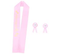 KOMBIUDA 1ensemble Décoration Pour Shower Avec Sash Et Badges Dad to Be Et Mom to Be Accessoires Photo Pour Futurs Parents