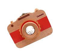 KOMBIUDA 1pièce Boîte à Dents Bois Forme De Caméra Pour Rangement Créatif Pour Dents De Lait Souvenir Adorable Pour Maison