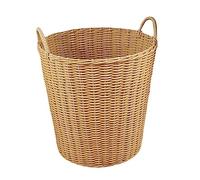 KOMBIUDA 1pièce Panier De Rangement Plastique Tressé Pour Linge Et Jouets Panier Multi-usage Portable Pour Garçon Fille Petite