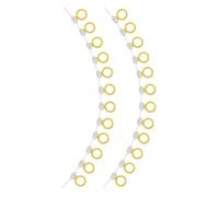 KOMBIUDA 2 Ensembles drapeau de bague en diamant décoration de bague à paillettes drapeaux en papier pour fête prénuptiale fournitures de célébration de fiançailles bannière décorative