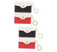 KOMBIUDA 2 Ensembles Porte-clé Porte-Cartes Boites À Fiches Rangement Clé Rangement Clef Pochette Clef Wallet Porte-clés Portefeuille Porte-Tablette À Cartes Portable PU 2 Pièces * 2
