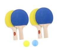 KOMBIUDA 2 Ensembles Set de Tennis de Table pour Garçon Fille avec Balles et Portable de Transport pour Débutants et Entraînement Intérieur