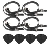KOMBIUDA 2 Paires Bride de Talon Ajustable Noire en Cuir Microfibre | Aide à Réduire le Frottement du Talon, Application Facile, Maintien Stable, Usage Quotidien, pour Hommes et Style Aléatoire